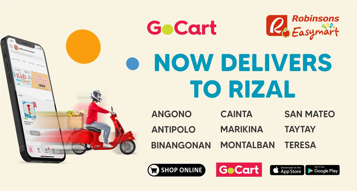 Now Delivers to Rizal