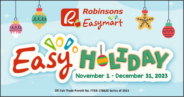Easy Holiday November 1 - December 31, 2023