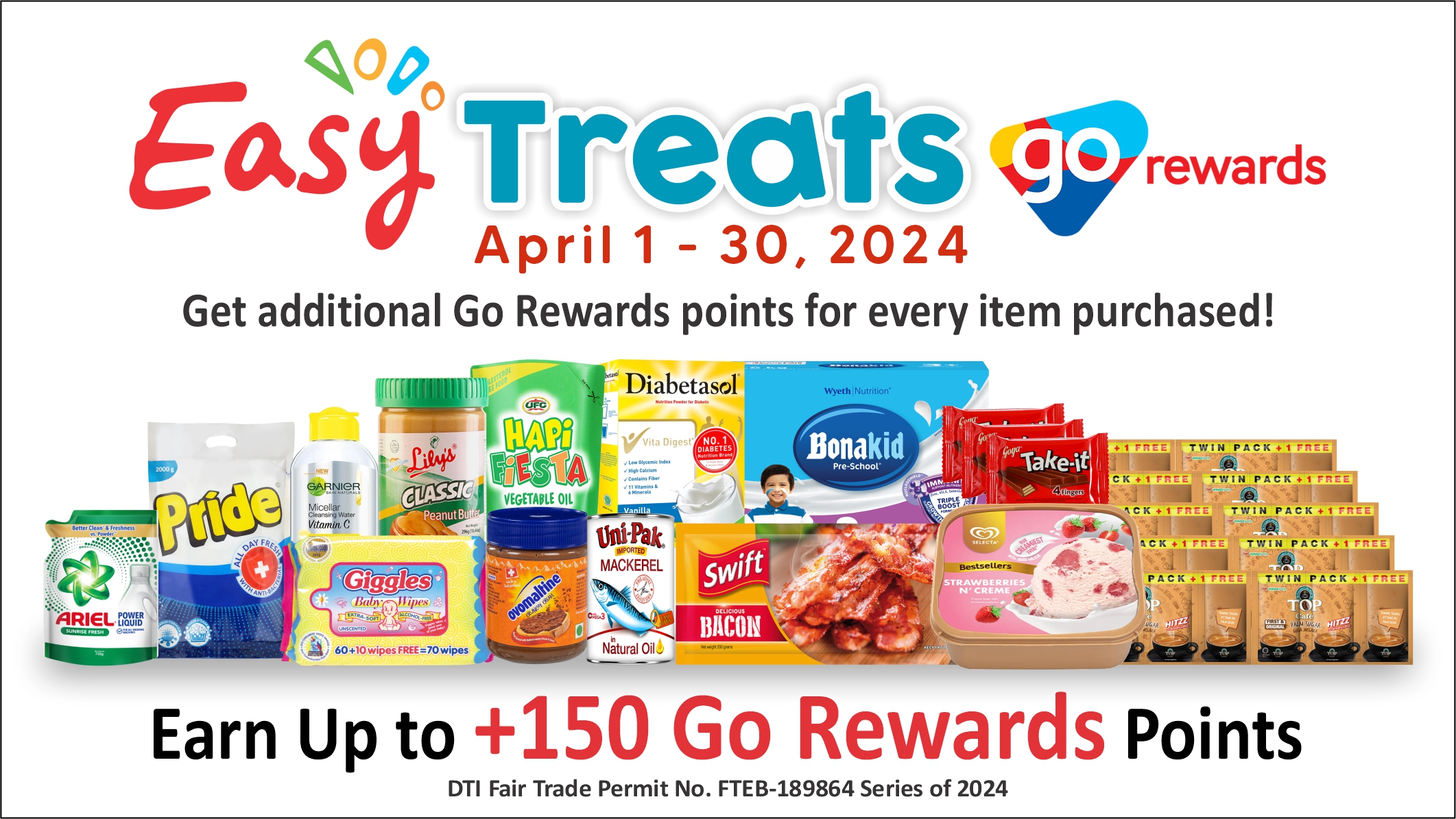 Easy Treats April 1 to 30, 2024